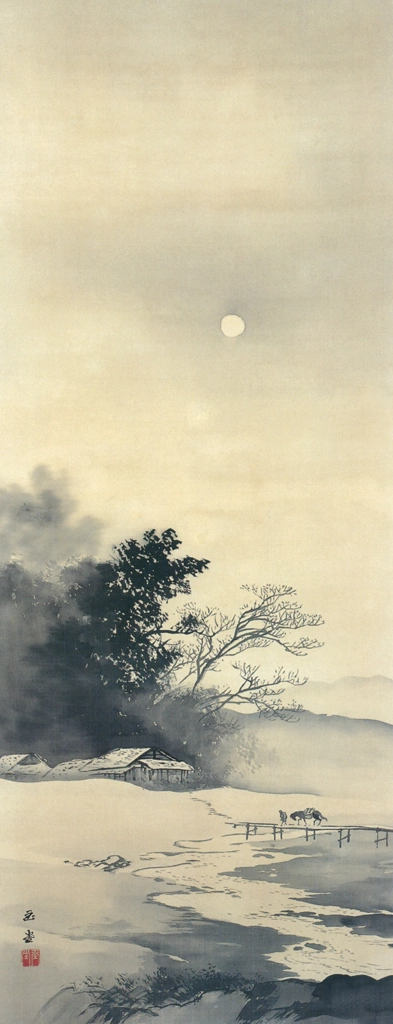「月下帰駄」 川合玉堂 （1907年頃） | 没後50年 川合玉堂展 時を超え よみがえる日本自然より
