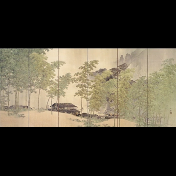 「細雨」 川合玉堂 （1911年）