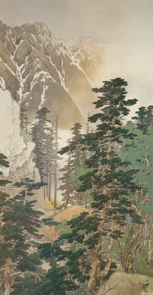 「駒ヶ岳」 川合玉堂 （1914年） | 没後50年 川合玉堂展 時を超え よみがえる日本自然より