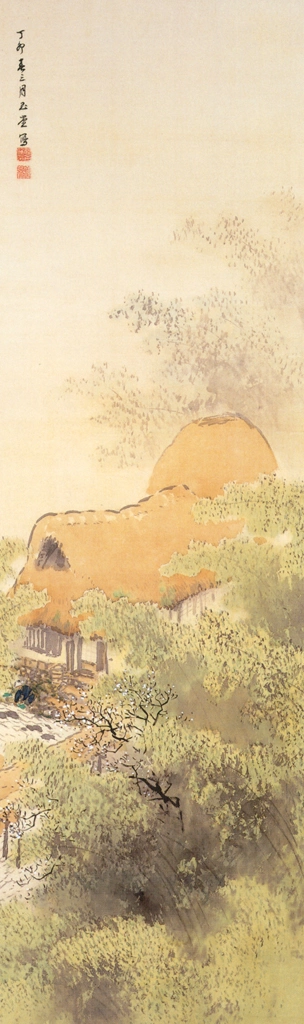 「竹渓浅春」 川合玉堂 （1927年） | 没後50年 川合玉堂展 時を超え よみがえる日本自然より