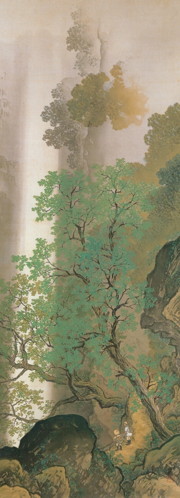 「緑陰懸瀑」 川合玉堂 （1928年頃） | 川合玉堂展 描かれた日本の原風景より