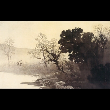 「湖畔晩帰」 川合玉堂 （1928年）