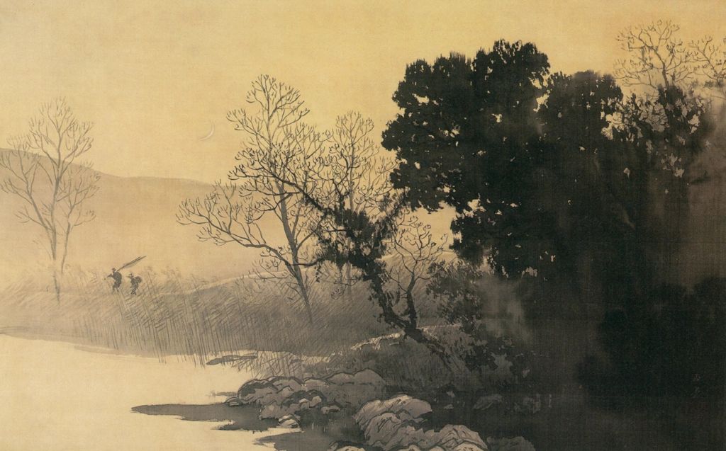「湖畔晩帰」 川合玉堂 （1928年） | 川合玉堂展 描かれた日本の原風景より