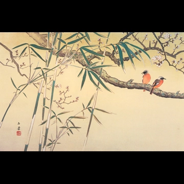 「野梅小禽」 川合玉堂 （1929年）