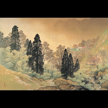 「山村春酣図」 川合玉堂 （1932年）