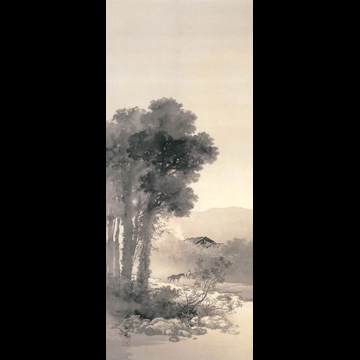 「渓畔晩涼図」 川合玉堂 （1912年）
