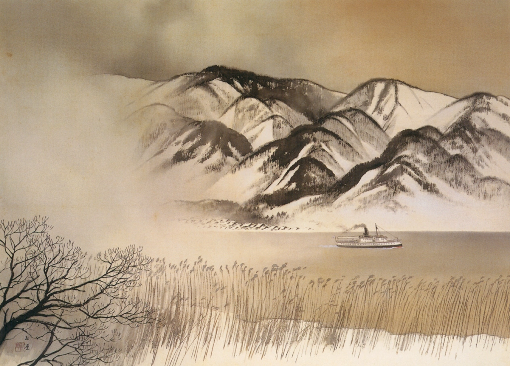 「暮雪」 川合玉堂 （1933年頃） | 没後50年 川合玉堂展 時を超え よみがえる日本自然より