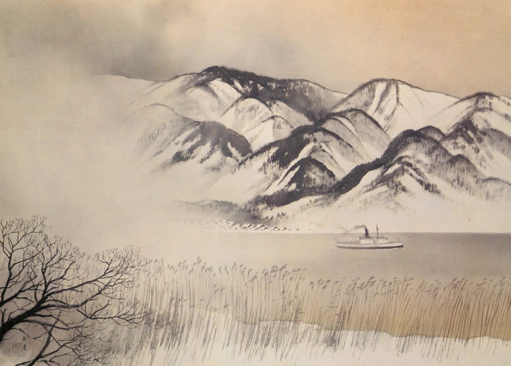 「暮雪」 川合玉堂 （1933年頃） | 現代日本の美術 1より