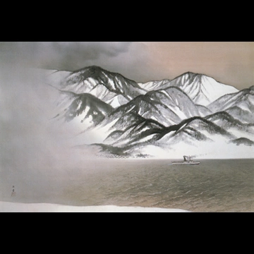 「雪志末久瀬戸」 川合玉堂 （1936年）