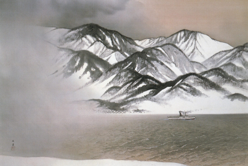 「雪志末久瀬戸」 川合玉堂 （1936年） | 没後50年 川合玉堂展 時を超え よみがえる日本自然より