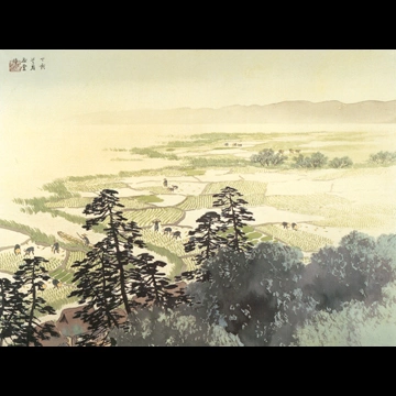 「五月晴」 川合玉堂 （1947年）