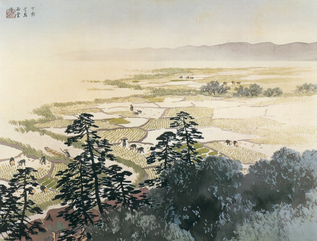 「五月晴」 川合玉堂 （1947年） | 川合玉堂展 描かれた日本の原風景より