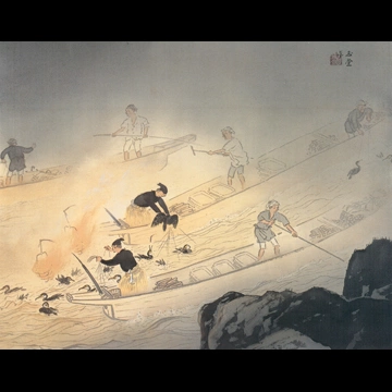 「鵜飼」 川合玉堂 （1951年）