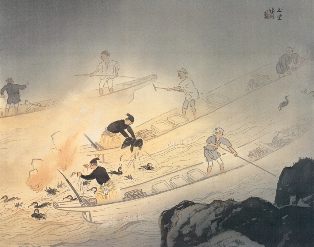 「鵜飼」 川合玉堂 （1951年） | 没後50年 川合玉堂展 時を超え よみがえる日本自然より