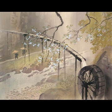 「暮春の雨」 川合玉堂 （1952年頃）
