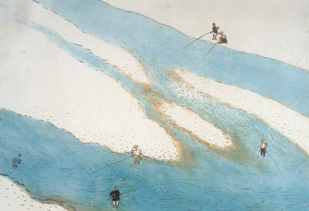 「夏川」 川合玉堂 （1953年） | 没後50年 川合玉堂展 時を超え よみがえる日本自然より