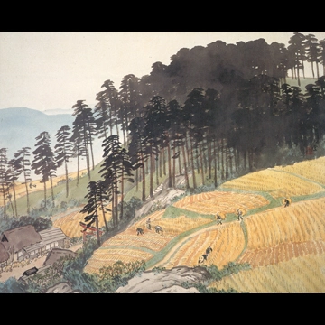 「麦秋」 川合玉堂 （1953年頃）