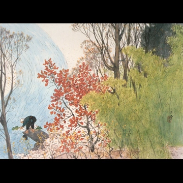 「秋晴」 川合玉堂 （1955年）