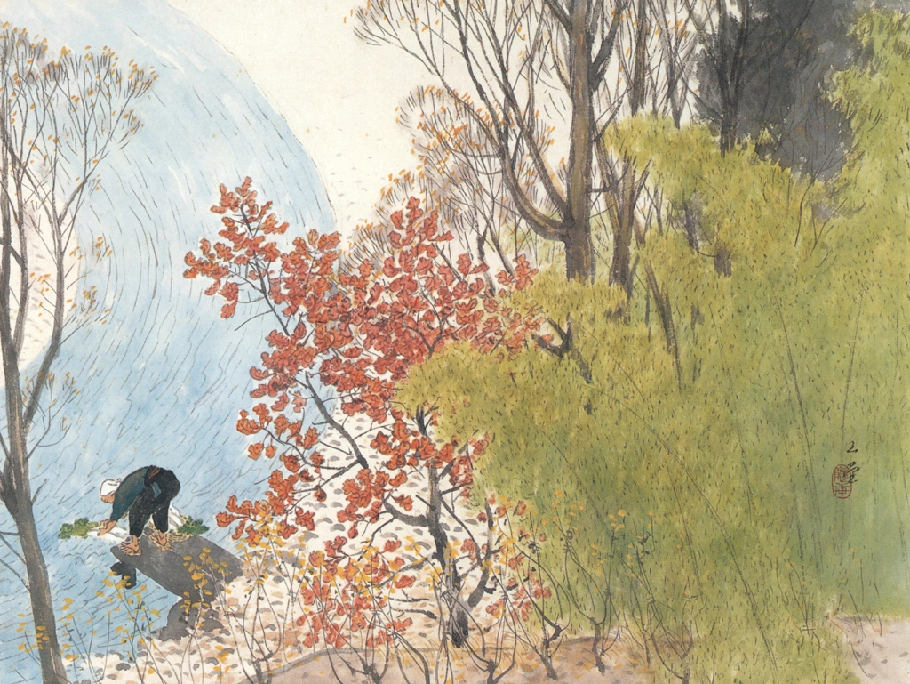 「秋晴」 川合玉堂 （1955年） | 川合玉堂展 描かれた日本の原風景より