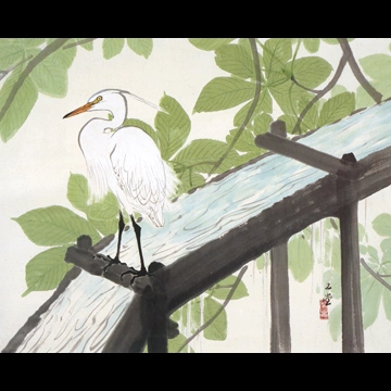 「栃若葉」 川合玉堂 （1956年）