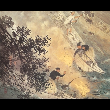 「鵜飼」 川合玉堂 （1956年）