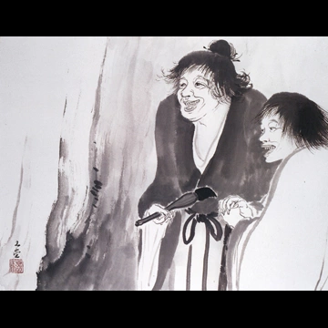 「寒山題壁」 川合玉堂 （1957年）