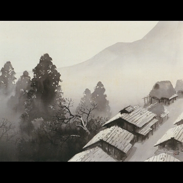 「月天心」 川合玉堂 （1954年）