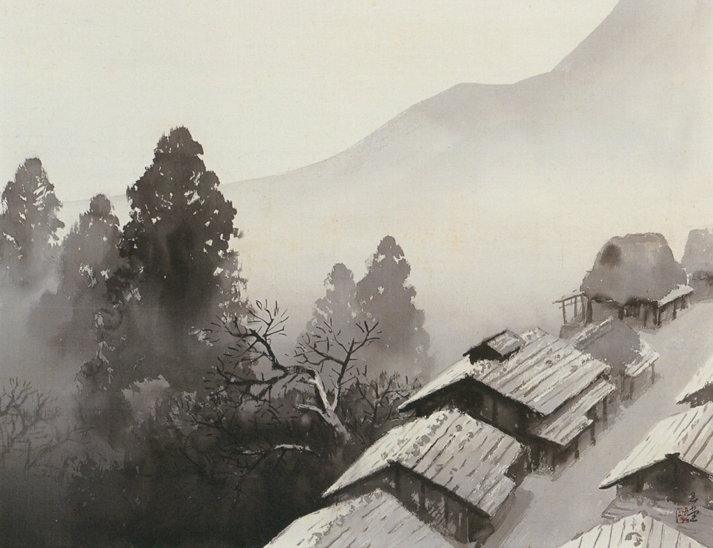 「月天心」 川合玉堂 （1954年） | 川合玉堂展 描かれた日本の原風景より