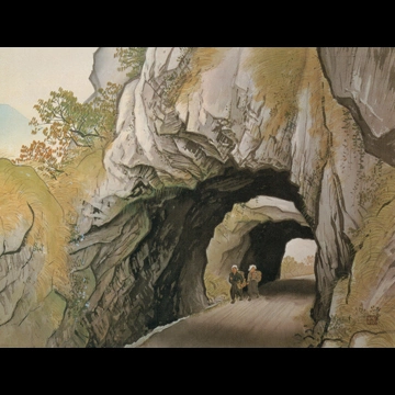 「二重石門」 川合玉堂 （1952年）