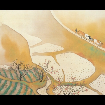 「春光」 川合玉堂 （1948年）