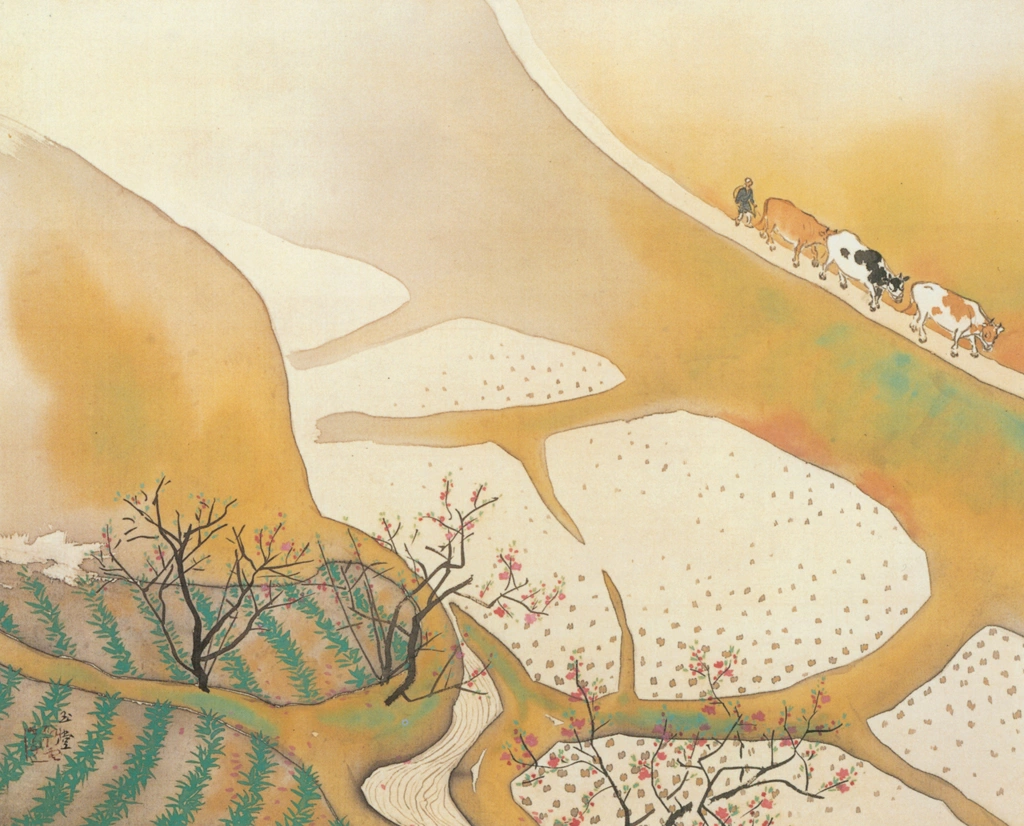 「春光」 川合玉堂 （1948年） | 川合玉堂展 描かれた日本の原風景より