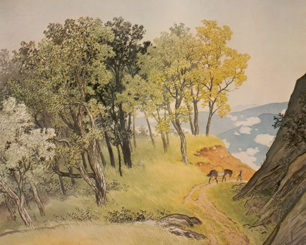 「山雨一過」 川合玉堂 （1943年） | 現代日本の美術 1より