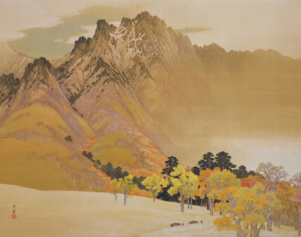 「秋嶺白雲」 川合玉堂 （1940年頃） | 2