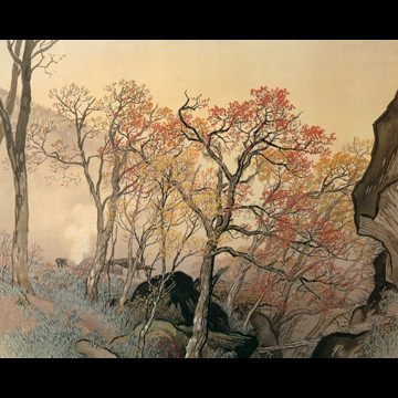 「渓山錦秋」 川合玉堂 （1940年頃）