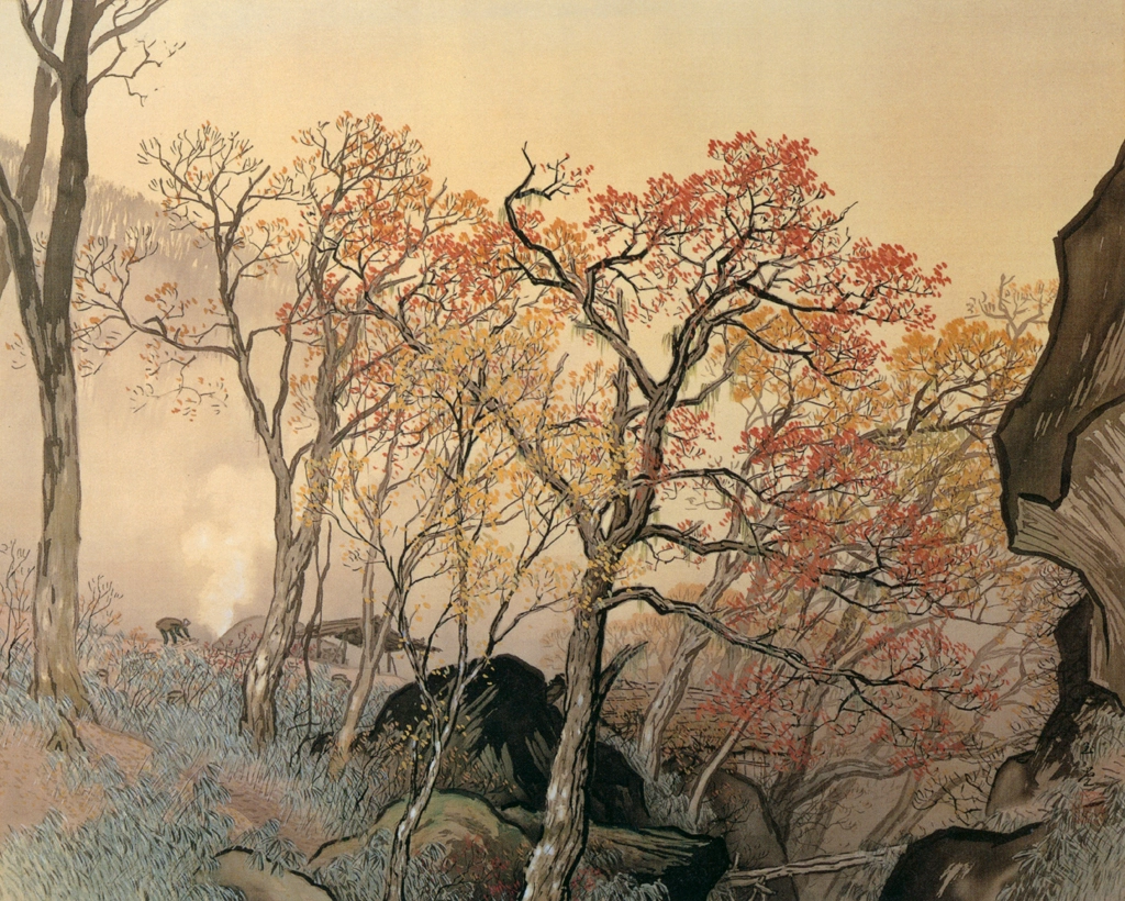 「渓山錦秋」 川合玉堂 （1940年頃） | 川合玉堂展 描かれた日本の原風景より