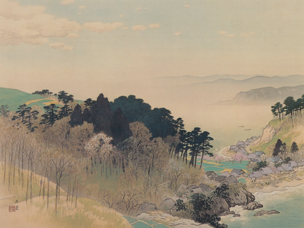 「嶋之春」 川合玉堂 （1937年） | 川合玉堂展 描かれた日本の原風景より