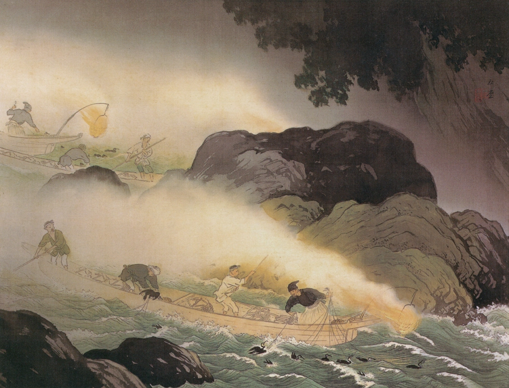 「鵜飼」 川合玉堂 （1933年頃） | 川合玉堂展 描かれた日本の原風景より