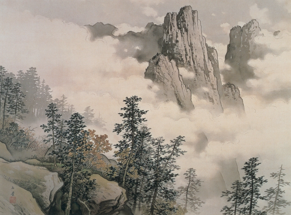 「俊峰雨後」 川合玉堂 （1935年頃） | 川合玉堂展 描かれた日本の原風景より