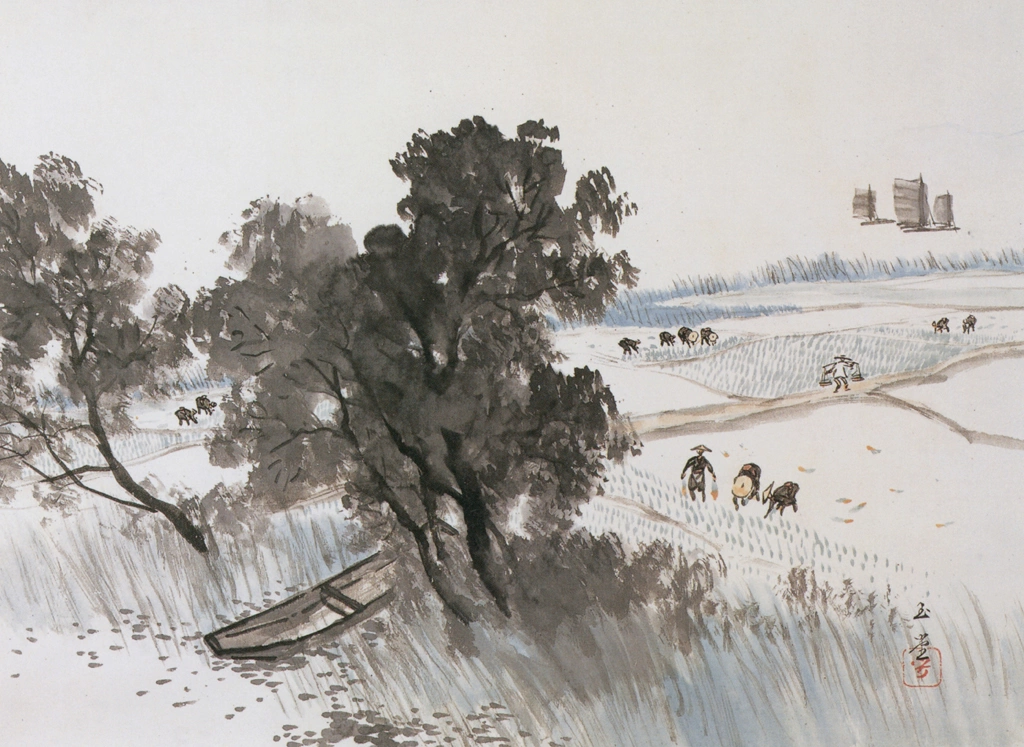 「五月晴」 川合玉堂 （1931年） | 川合玉堂展 描かれた日本の原風景より