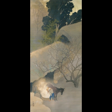 「暮るる山家」 川合玉堂 （1918年）
