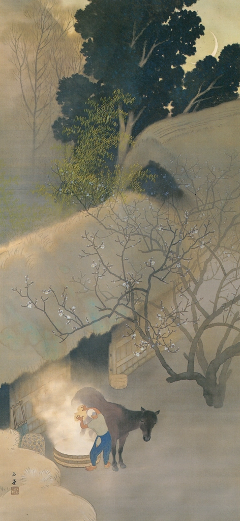「暮るる山家」 川合玉堂 （1918年） | 川合玉堂展 描かれた日本の原風景より