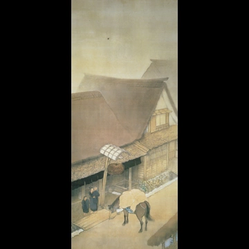 「小雨の軒」 川合玉堂 （1921年）