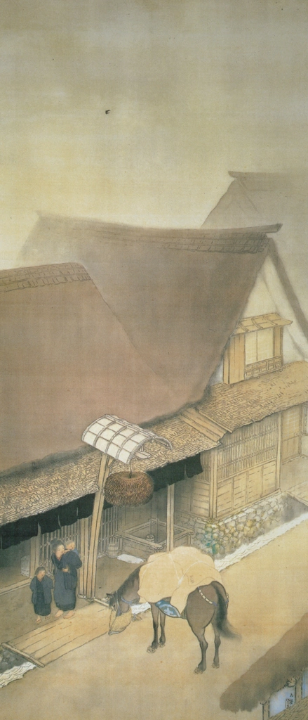 「小雨の軒」 川合玉堂 （1921年） | 川合玉堂展 描かれた日本の原風景より