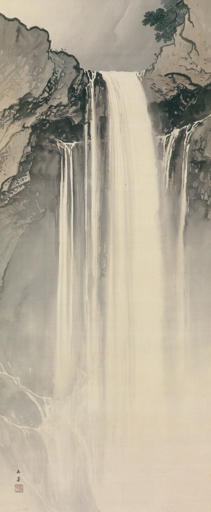 「瀑布」 川合玉堂 （1909年頃） | 川合玉堂展 描かれた日本の原風景より