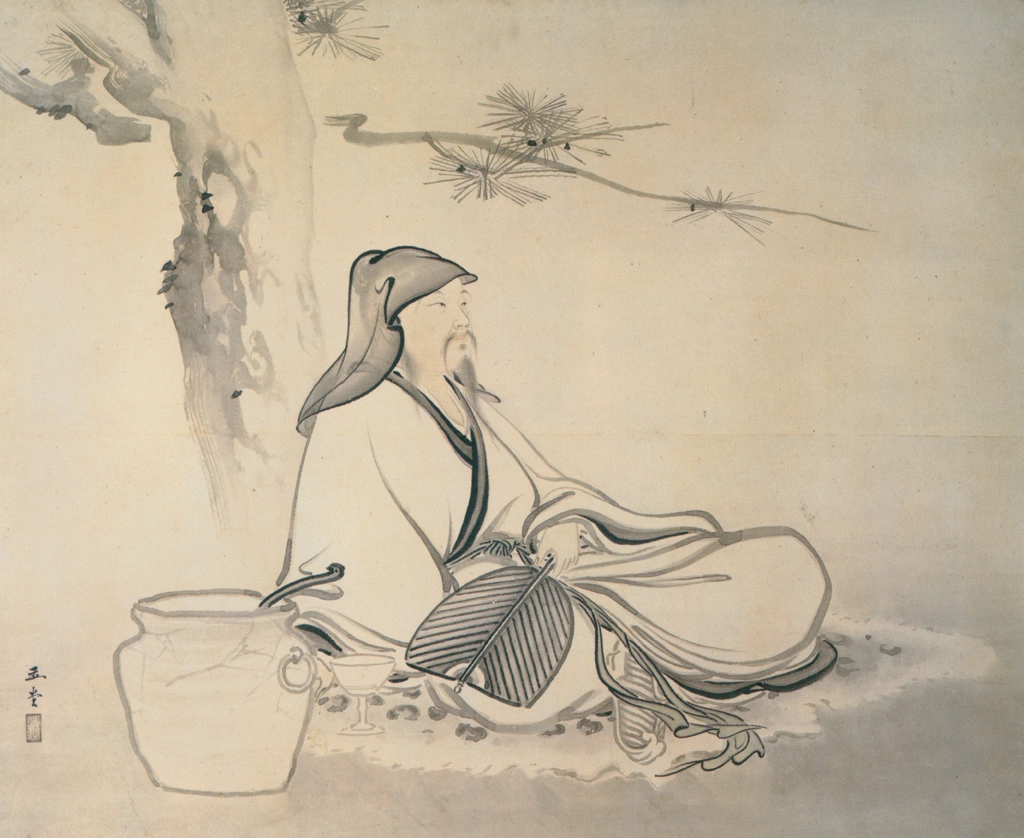 「陶淵明之図」 川合玉堂 （1902年頃） | 川合玉堂展 描かれた日本の原風景より