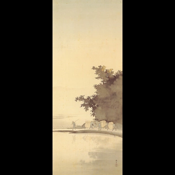 Returning Home in Evening by Kawai Gyokudō (circa 1899)