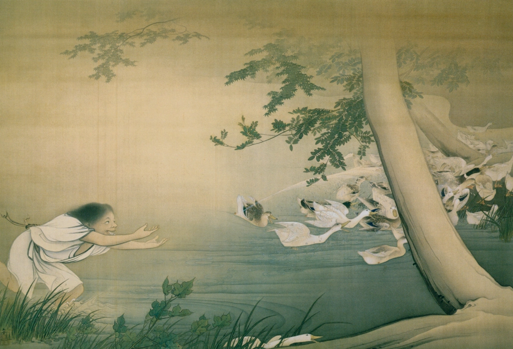 「家鴨図」 川合玉堂 （1897年） | 川合玉堂展 描かれた日本の原風景より
