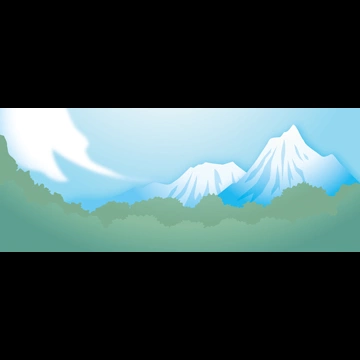 Set of 3 Mountain Landscape Illustrations and Vectors