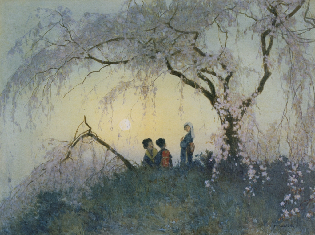 Kumoi Cherry Trees by Yoshida Hiroshi (circa 1899) | from Hiroshi Yoshida Art Works