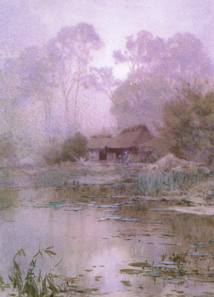 Morning Mist by Yoshida Hiroshi (1901-03) | from Hiroshi Yoshida Exhibition - Refreshingly Original and Lyrical